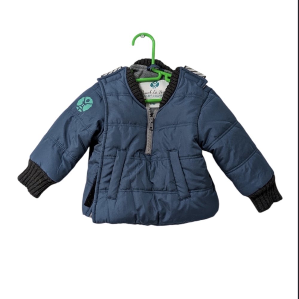 Buckle Me Baby Carseat Jacket 6-9 month - Blue NEW